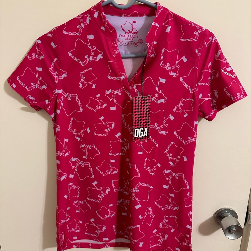 Women’s s small oga Oahu golf apparel golf polo shirt. NWT
